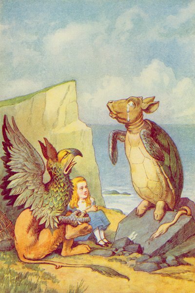 Die falsche Schildkröte und der Greif, Illustration aus 